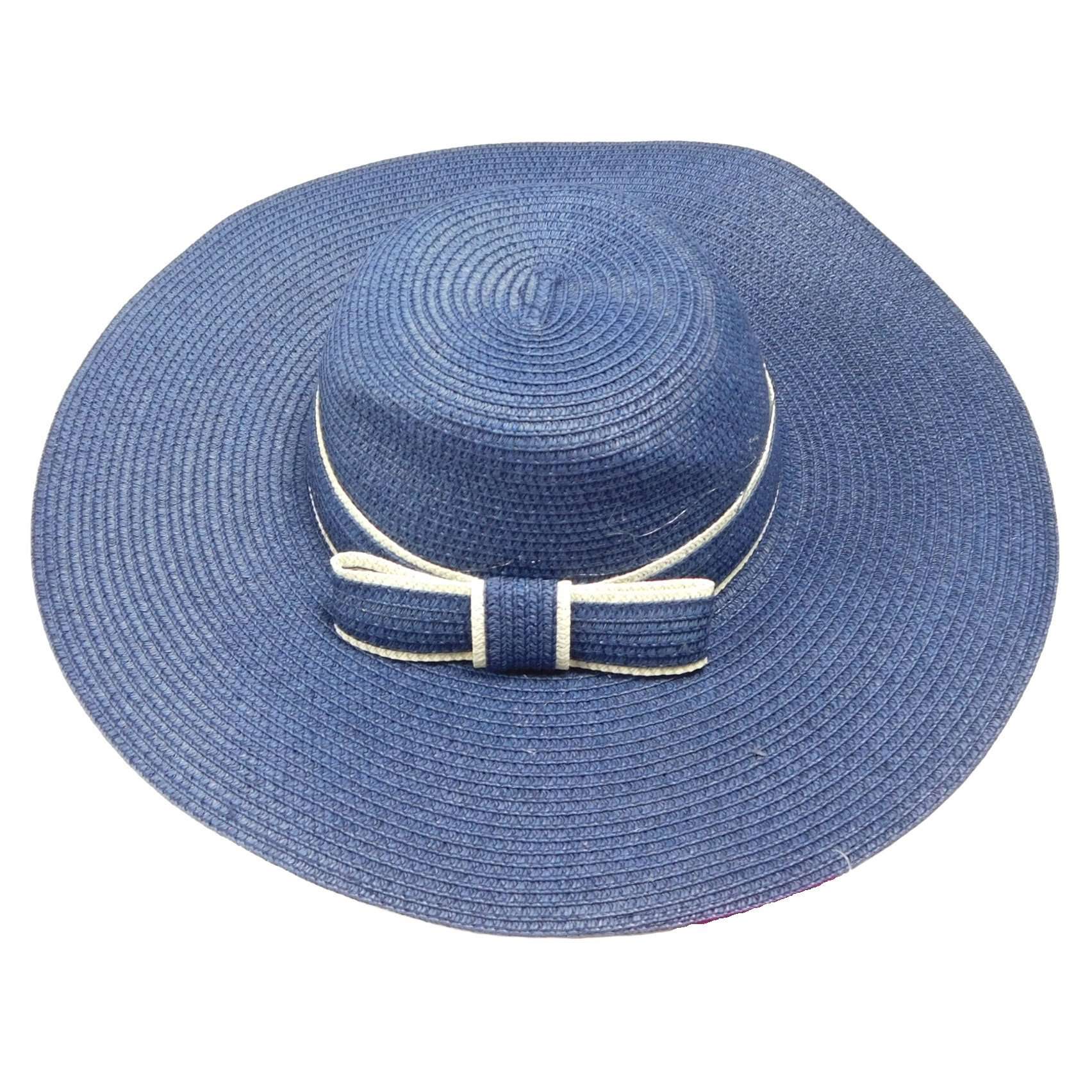 Sun Hat with Bow Detail Floppy Hat Something Special LA WSPS475NV Navy  