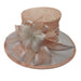 Two Tone Sinamay Dress Hat with Flower Accent Dress Hat Something Special LA WSSY825PK Pink  