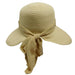 Facesaver Hat with Scarf - Milani Hats Facesaver Hat Milani Hats BB0037NT Natural Medium (57 cm) 