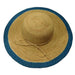 Two Tone Natural Raffia Beach Hat - Sophia Hat Collection Floppy Hat Something Special LA    