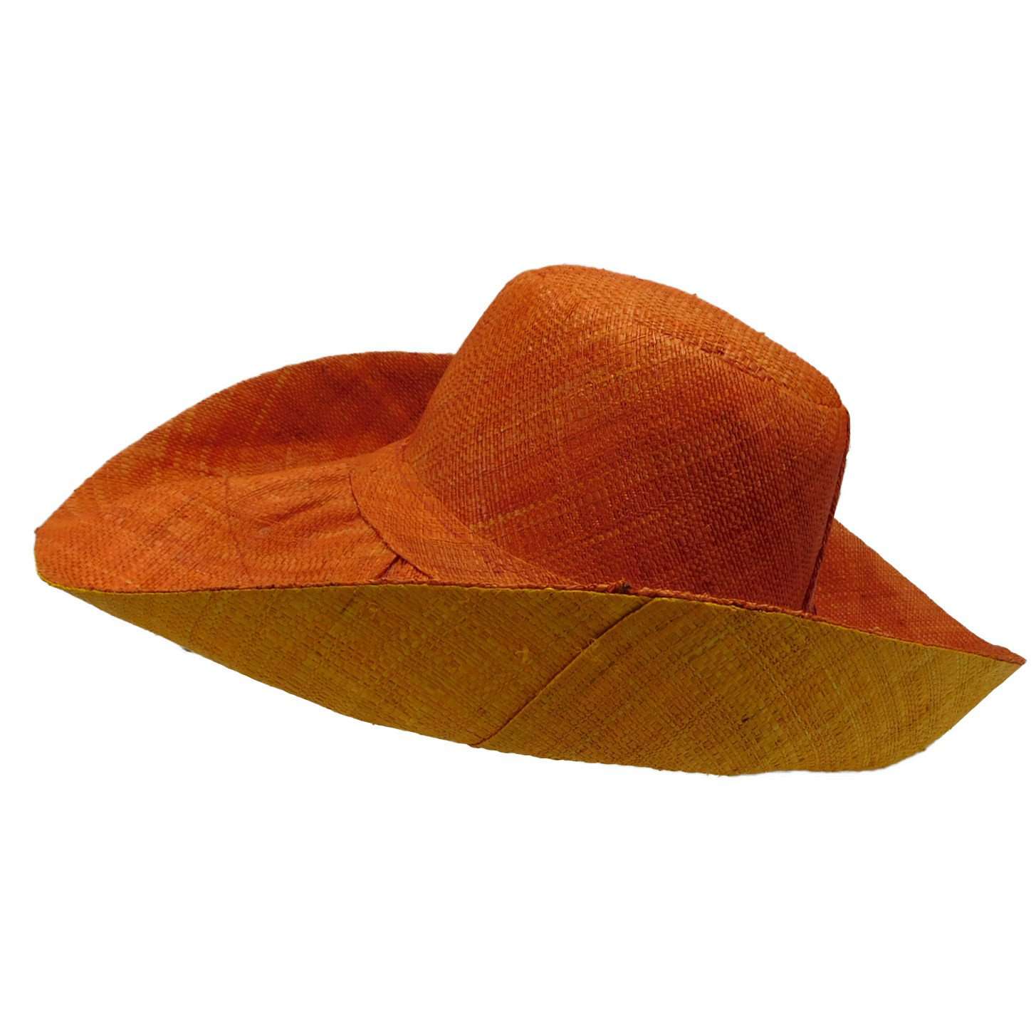 Madagascar Raffia Beach Hat, Kettle Brim Hat - SetarTrading Hats 