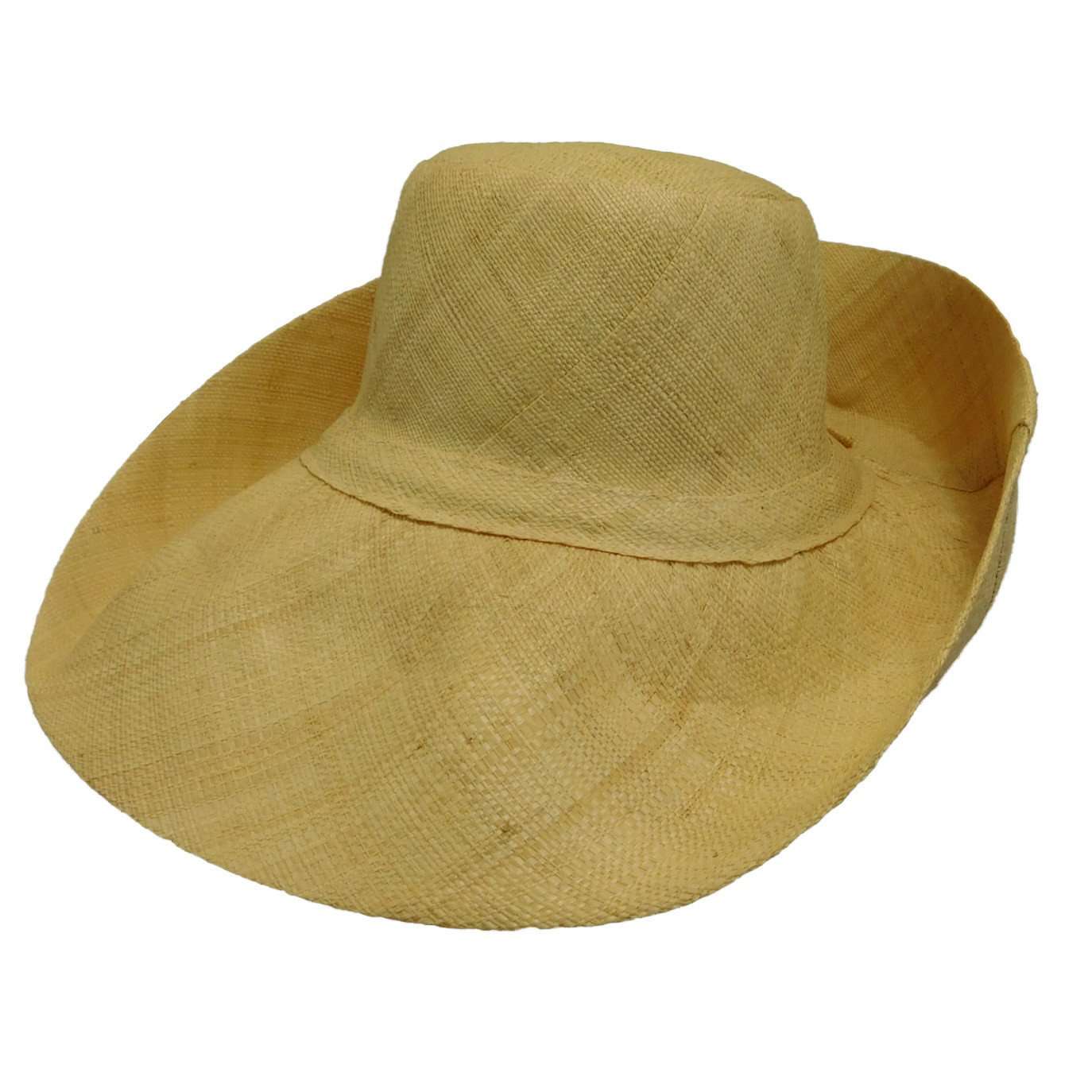 Madagascar Raffia Beach Hat, Kettle Brim Hat - SetarTrading Hats 
