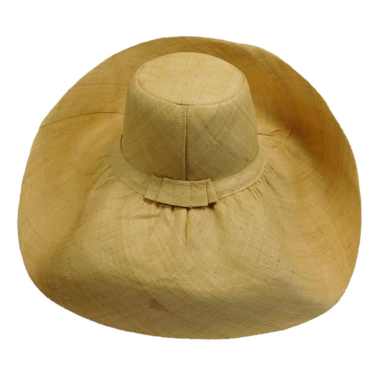 Madagascar Raffia Extra Large Brim Solid Color Beach Hat Kettle Brim Hat Madagascar Raffia Hats    
