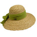 Raffia Sun Hat with Georgette Scarf Wide Brim Hat Cappelli Straworld WSRA496LM Lime  