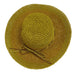 Hand Crocheted Twisted Toyo Floppy Hat - Cappelli Straworld Floppy Hat Cappelli Straworld WSTS499OL Olive Medium (57 cm) 