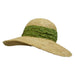 Crochet Raffia Sun Hat with Lace Scarf Wide Brim Hat Cappelli Straworld    