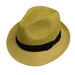 Fedora Hat with Woven Brim - Scala Collection Hats Fedora Hat Scala Hats    