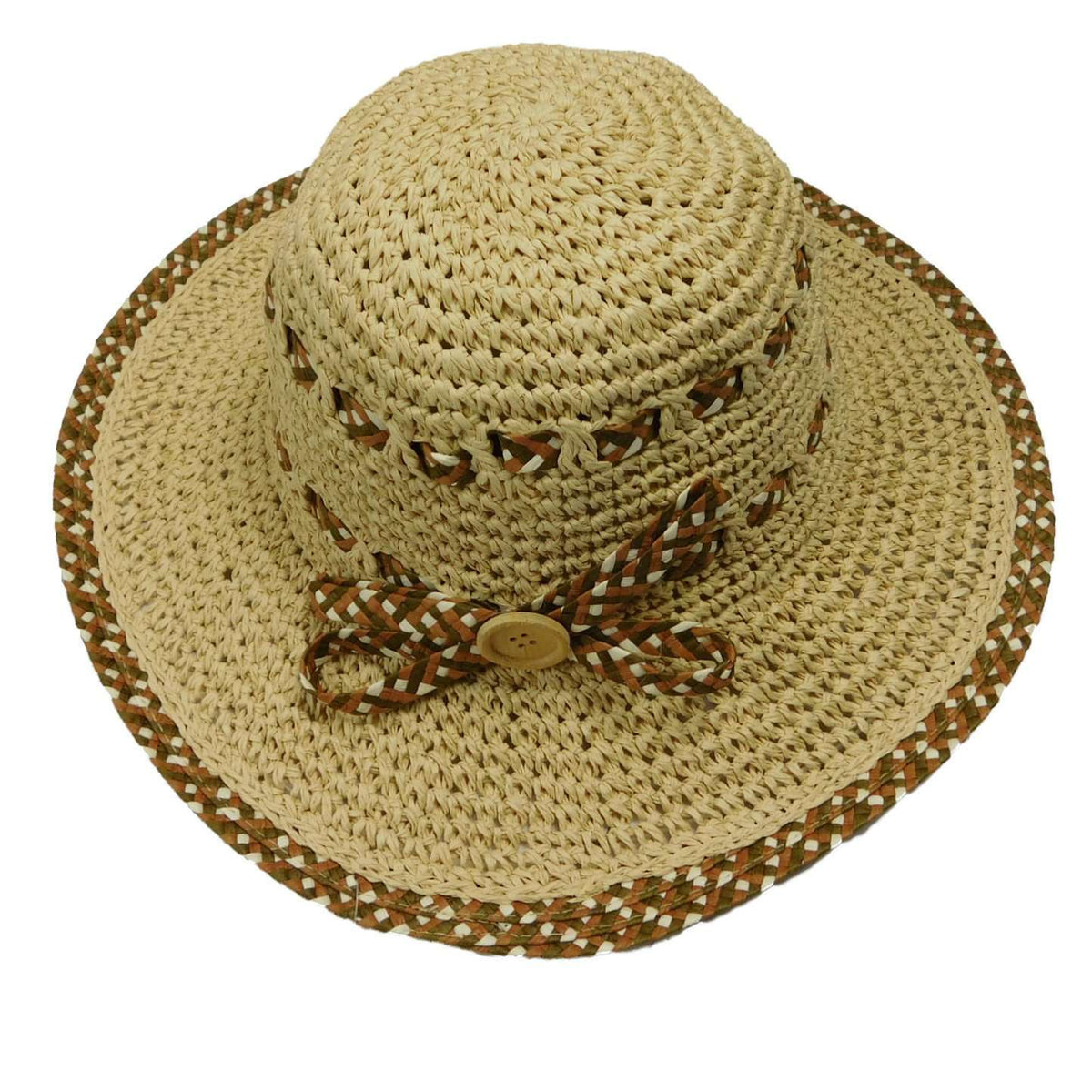 Criss Cross Braid Toyo Sun Hat — SetarTrading Hats