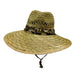 Rush Straw Gardening Safari Safari Hat Milani Hats MSS1001BN Brown  