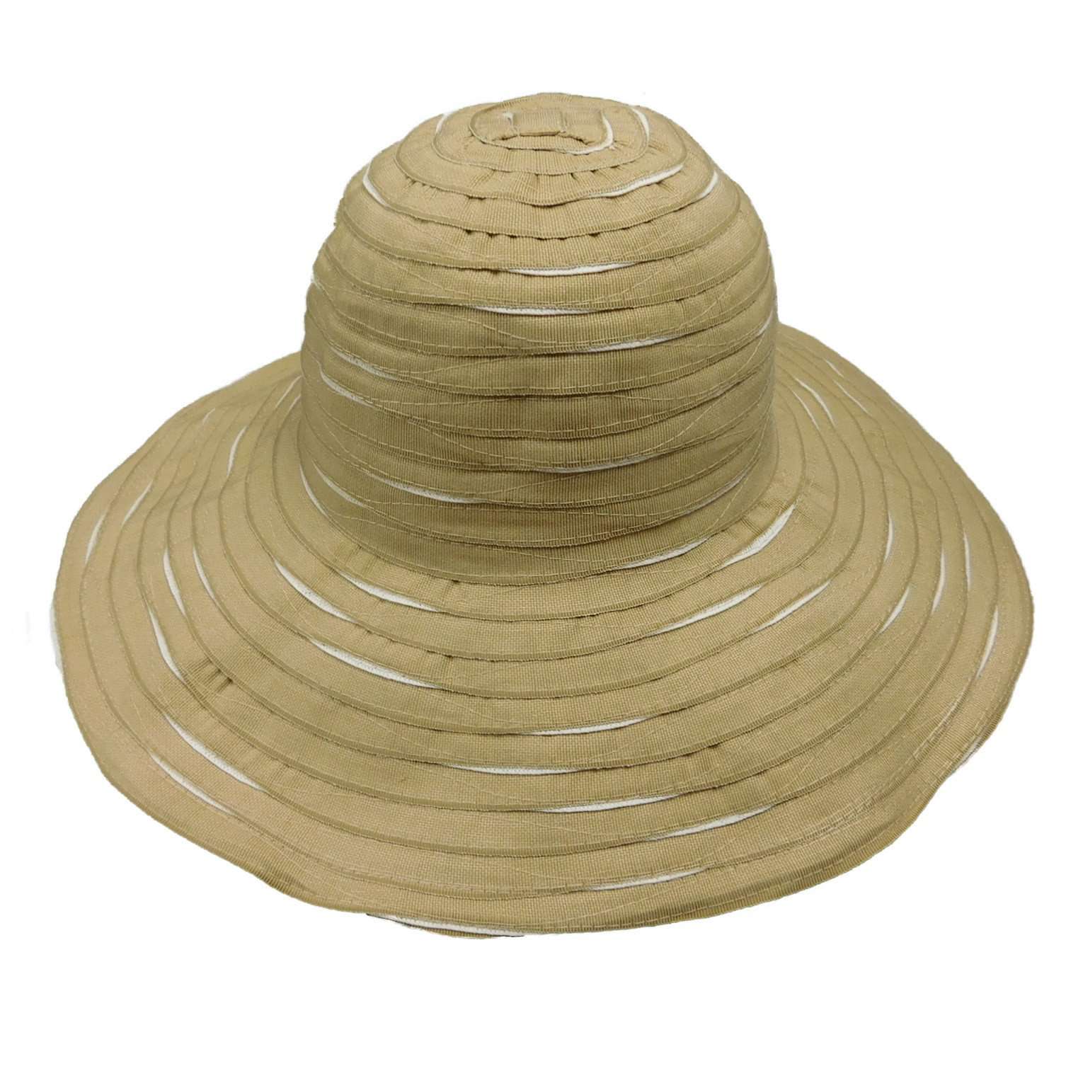 Two Tone Reversible Ribbon Crusher - Boardwalk Style Sun Hats Floppy Hat Boardwalk Style Hats    