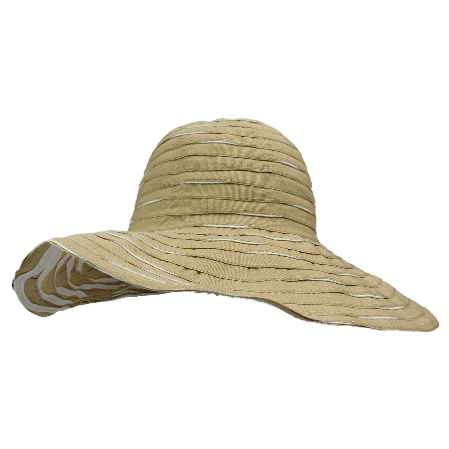 Spring Summer Hats Women Floral Sun Hat Womens Beach Garden Pool Packable 4.5 Wide Brim Chin Strap Cotton Floppy Sunhat for Women