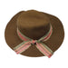 Canvas Safari Hat with Tribal Print Scarf - Scala Hats, Safari Hat - SetarTrading Hats 