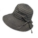 Denim Ribbon Facesaver Sun Hat - Boardwalk Style, Wide Brim Hat - SetarTrading Hats 