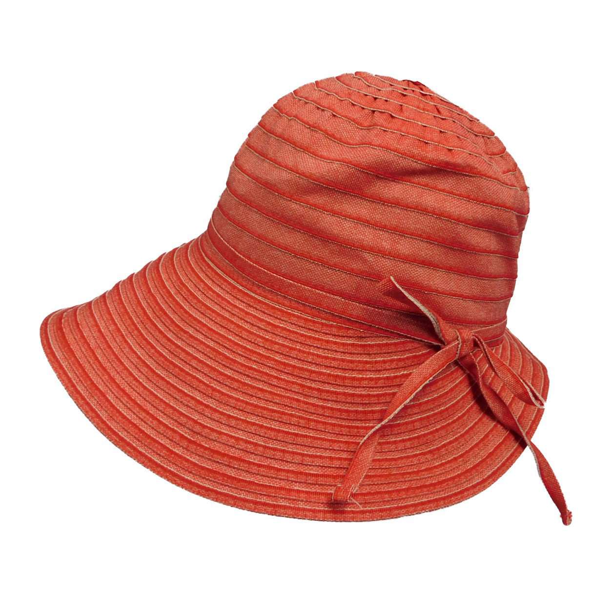 Denim Ribbon Facesaver Sun Hat - Boardwalk Style, Wide Brim Hat - SetarTrading Hats 