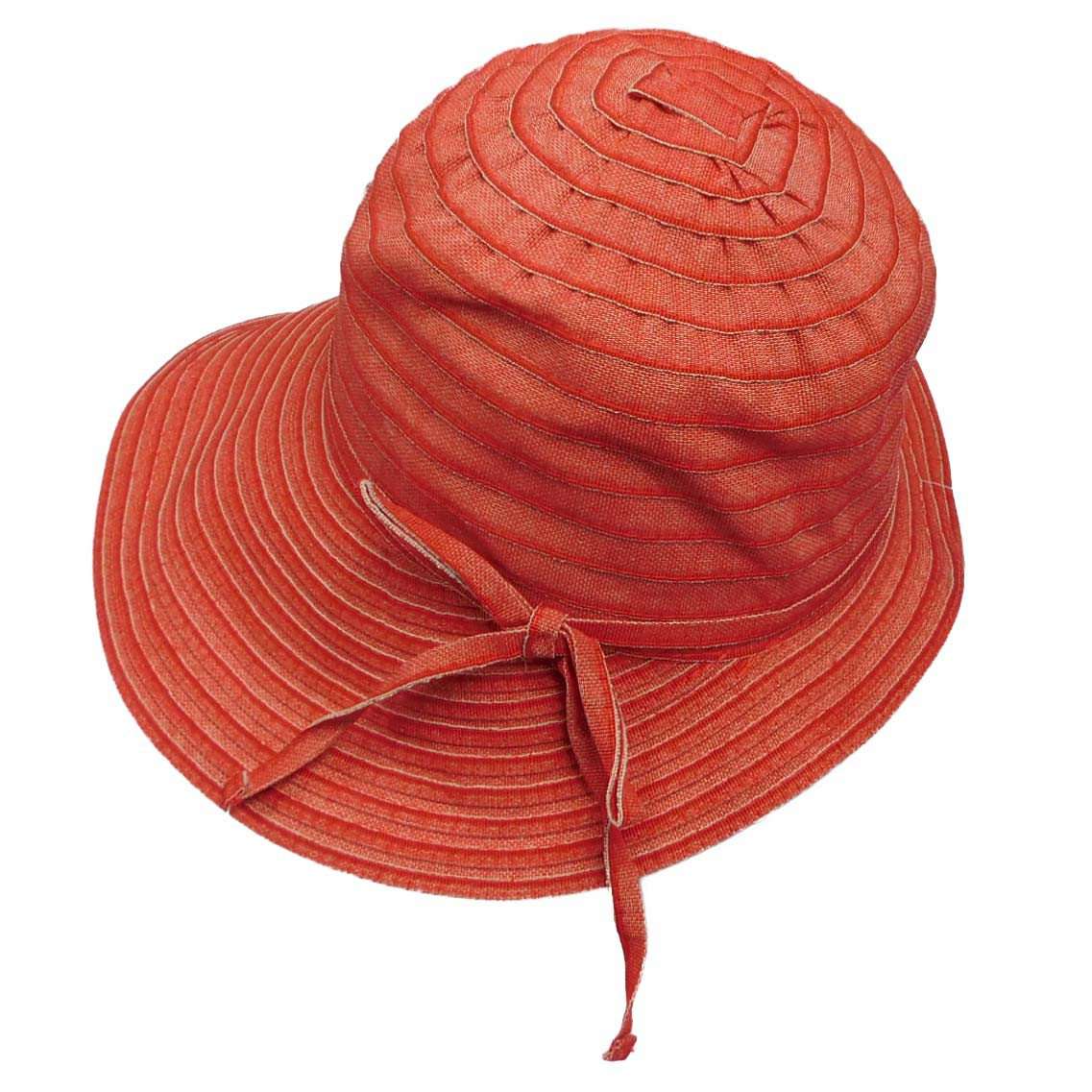 Denim Ribbon Facesaver Sun Hat - Boardwalk Style, Wide Brim Hat - SetarTrading Hats 