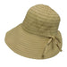 Denim Ribbon Facesaver Sun Hat - Boardwalk Style, Wide Brim Hat - SetarTrading Hats 