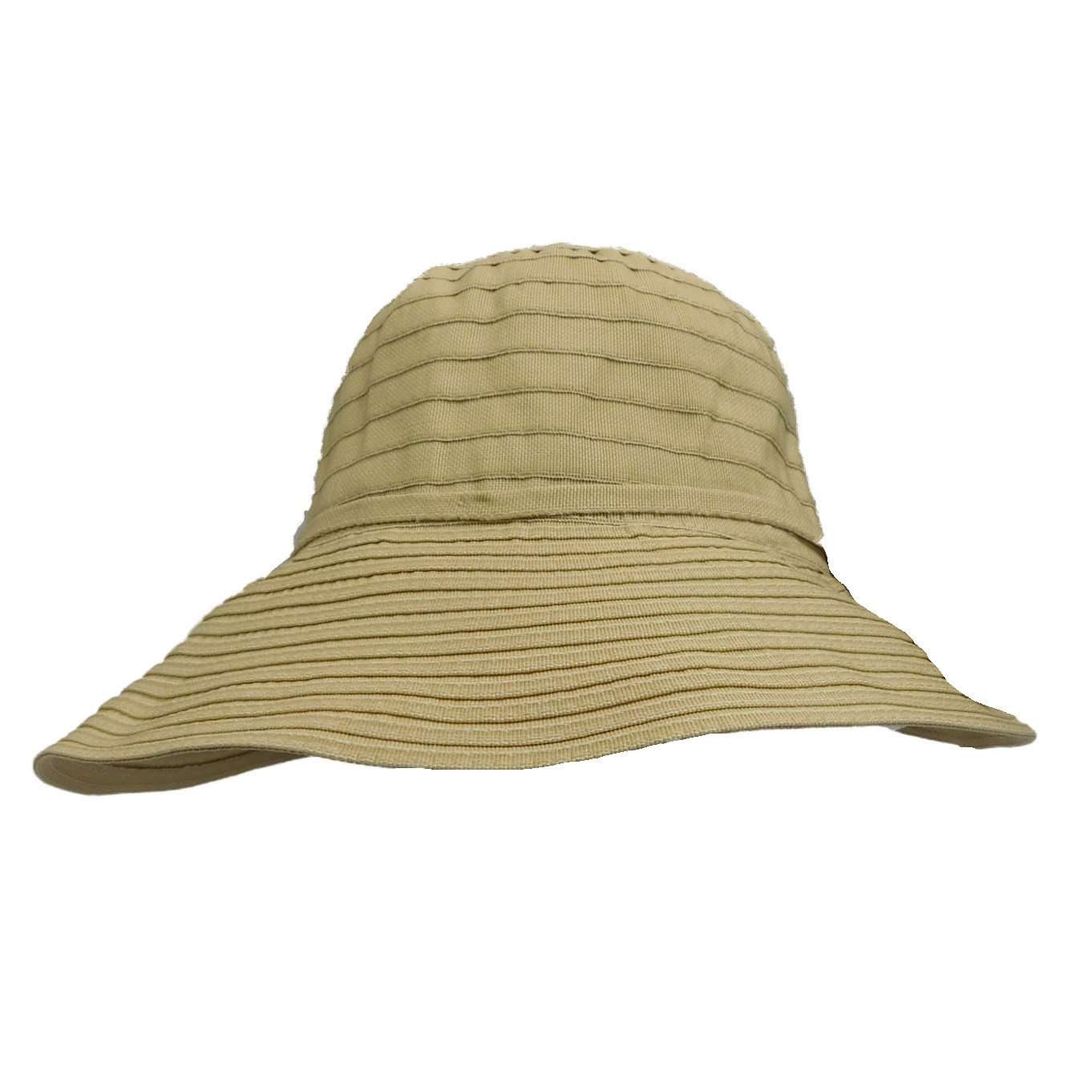 Denim Ribbon Facesaver Sun Hat - Boardwalk Style, Wide Brim Hat - SetarTrading Hats 