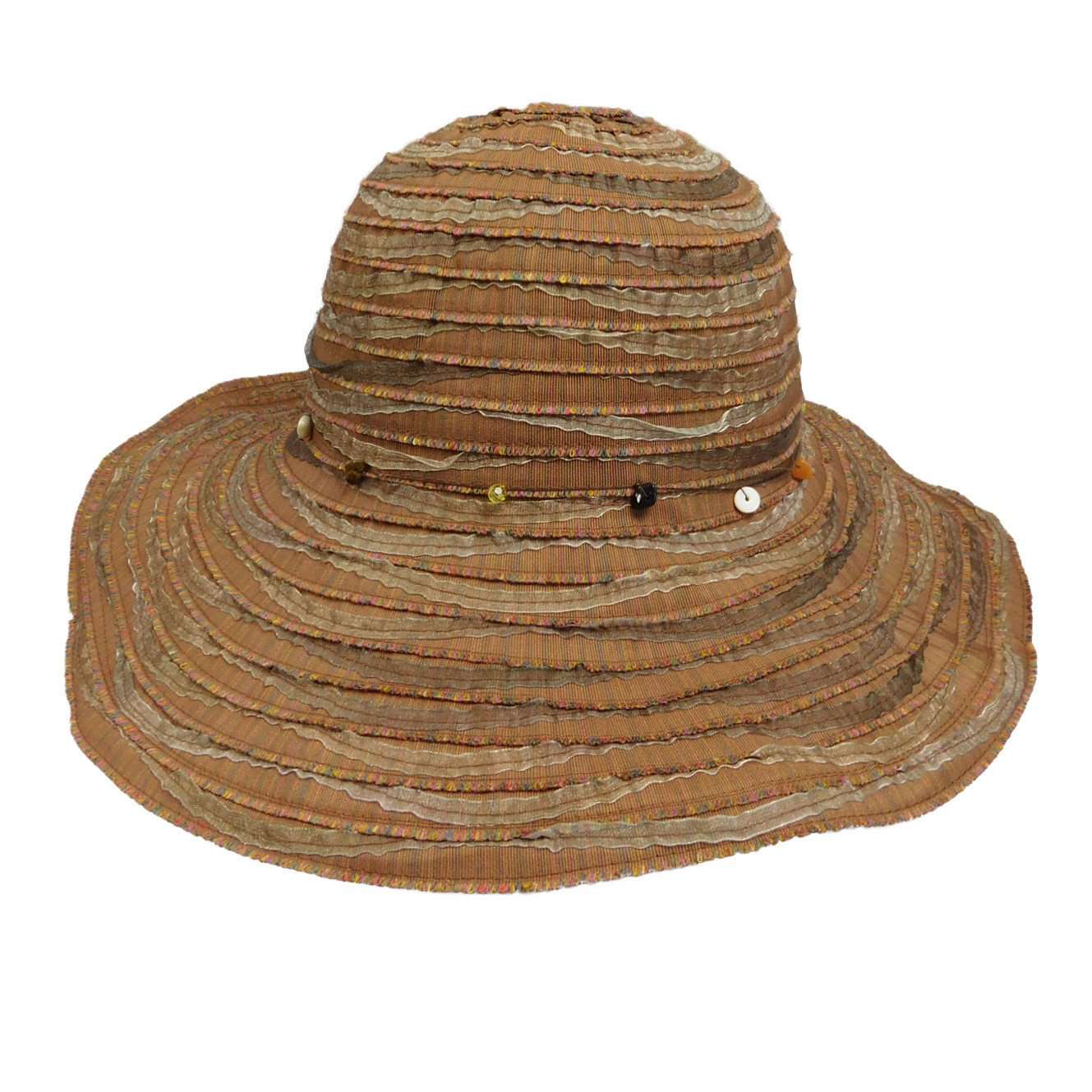 Mother Earth Hat - Boardwalk Style Sun Hats Wide Brim Hat Boardwalk Style Hats DA322BN Brown M/L (58.5 cm) 