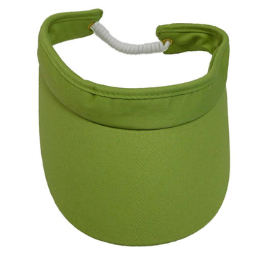 Tropical Trends Cotton Sun Visor Visor Cap Dorfman Hat Co. DP69ASLM Lime