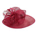 Sinamay Dress Hat with Large Mesh Flower Accent - Something Special Dress Hat Something Special Hat    
