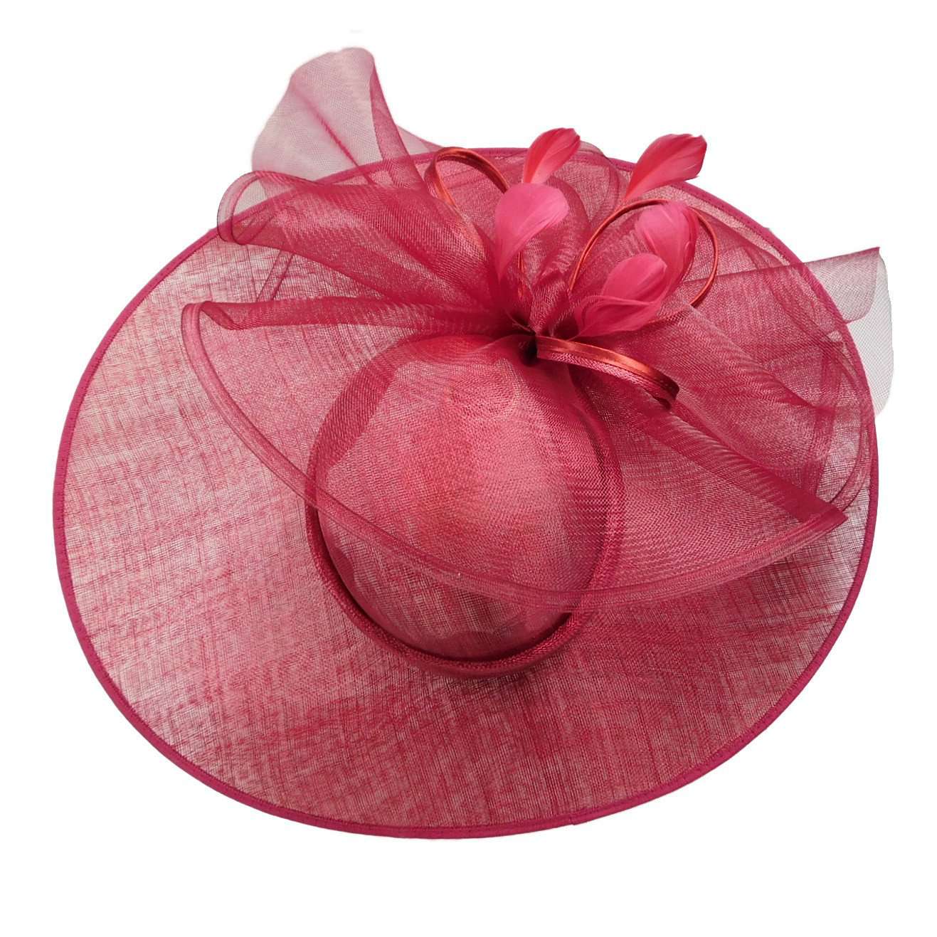 Sinamay Dress Hat with Large Mesh Flower Accent - Something Special Dress Hat Something Special Hat    