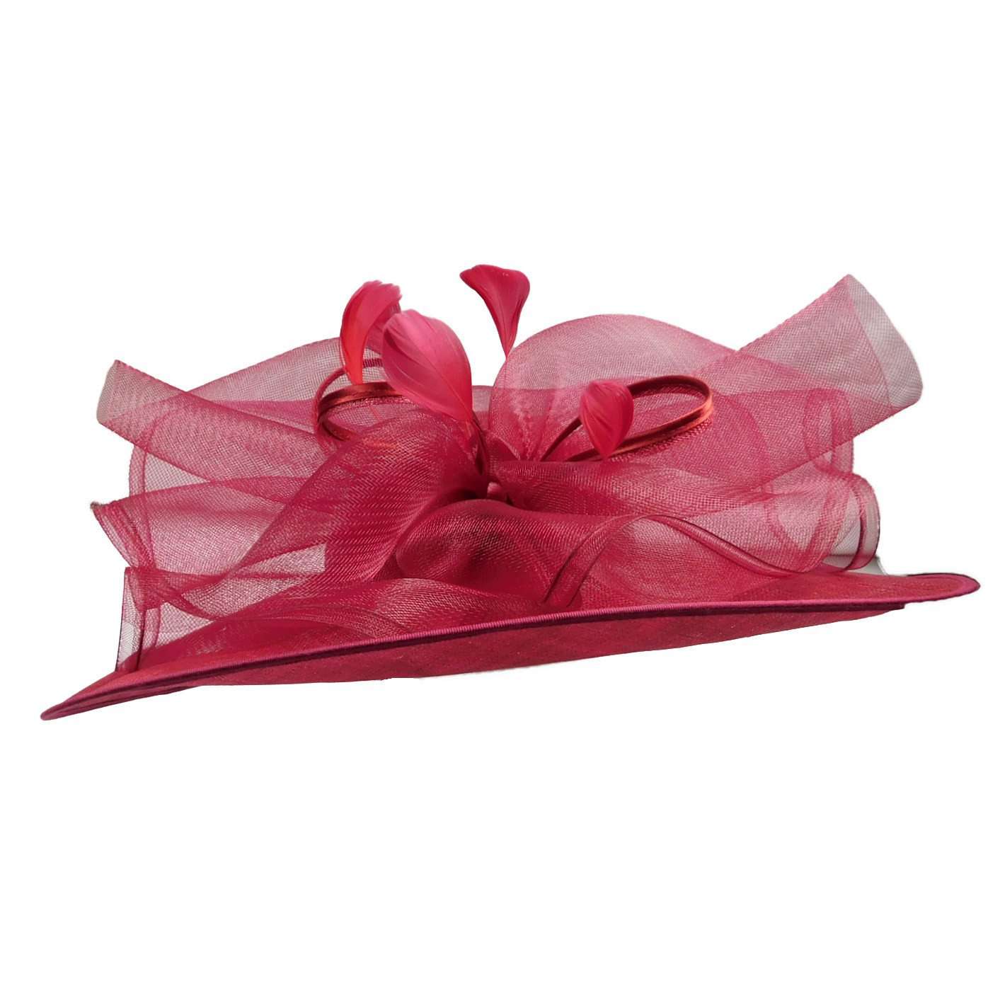 Sinamay Dress Hat with Large Mesh Flower Accent - Something Special Dress Hat Something Special Hat    