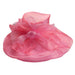 Pleated Organza Hat with Mesh Accent, Dress Hat - SetarTrading Hats 