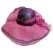 Layered Sinamay Hat with Sheer Flowers, Dress Hat - SetarTrading Hats 