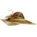 Two Tone Sinamay Derby Hat with Flower Dress Hat Something Special Hat SPBY5477BN Brown  