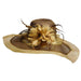 Two Tone Sinamay Derby Hat with Flower Dress Hat Something Special Hat    