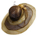 Two Tone Sinamay Derby Hat with Flower Dress Hat Something Special Hat    