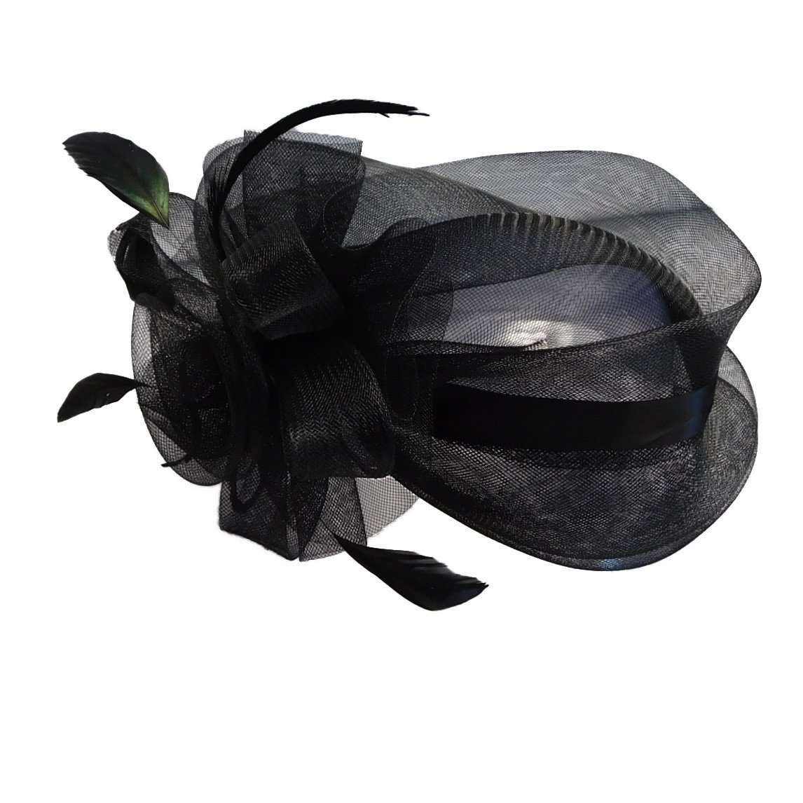 Mesh Fascinator Hat Fascinator Something Special Hat SPLB7321BK Black  