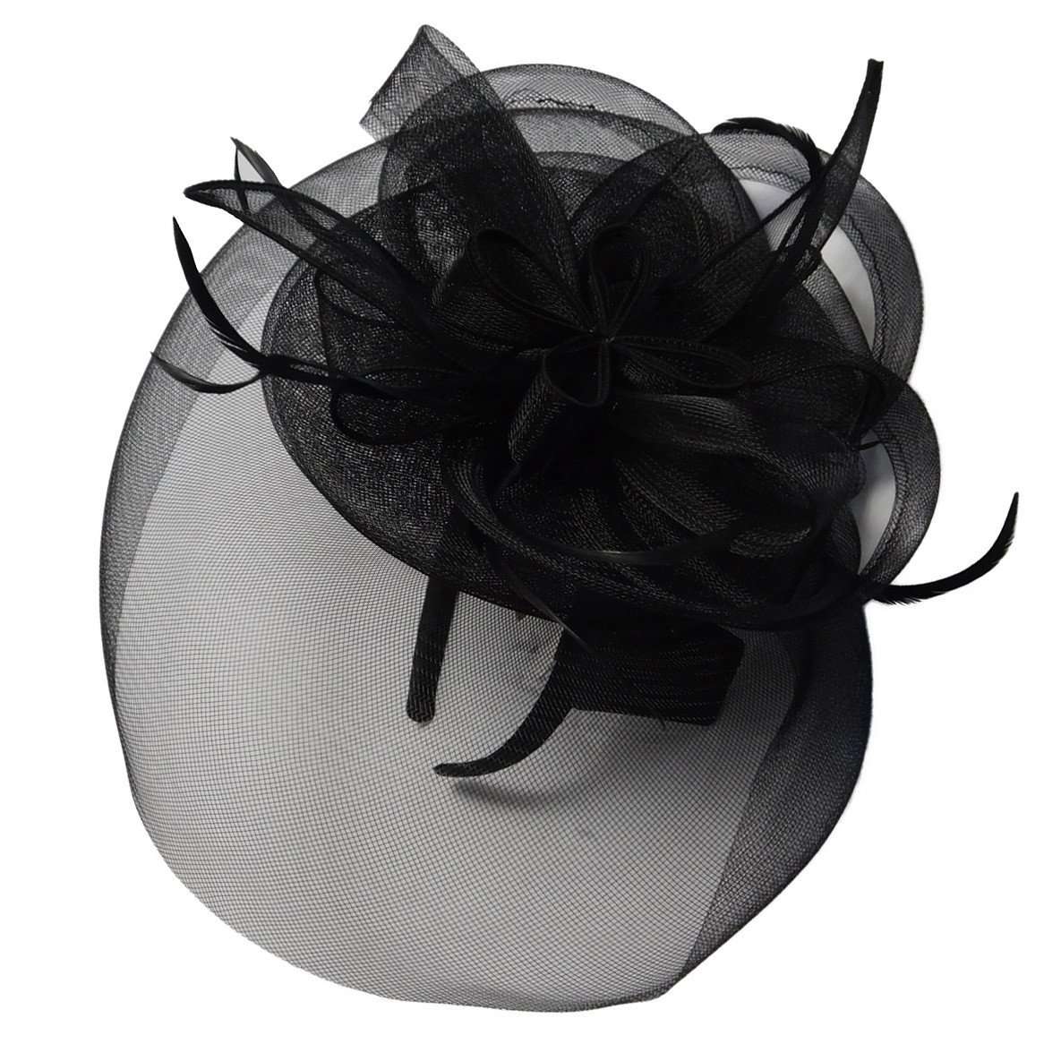Loopy Mesh Veil Fascinator, Fascinator - SetarTrading Hats 