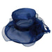Ruffle Organza Hat with Feathers Dress Hat Jeanne Simmons    