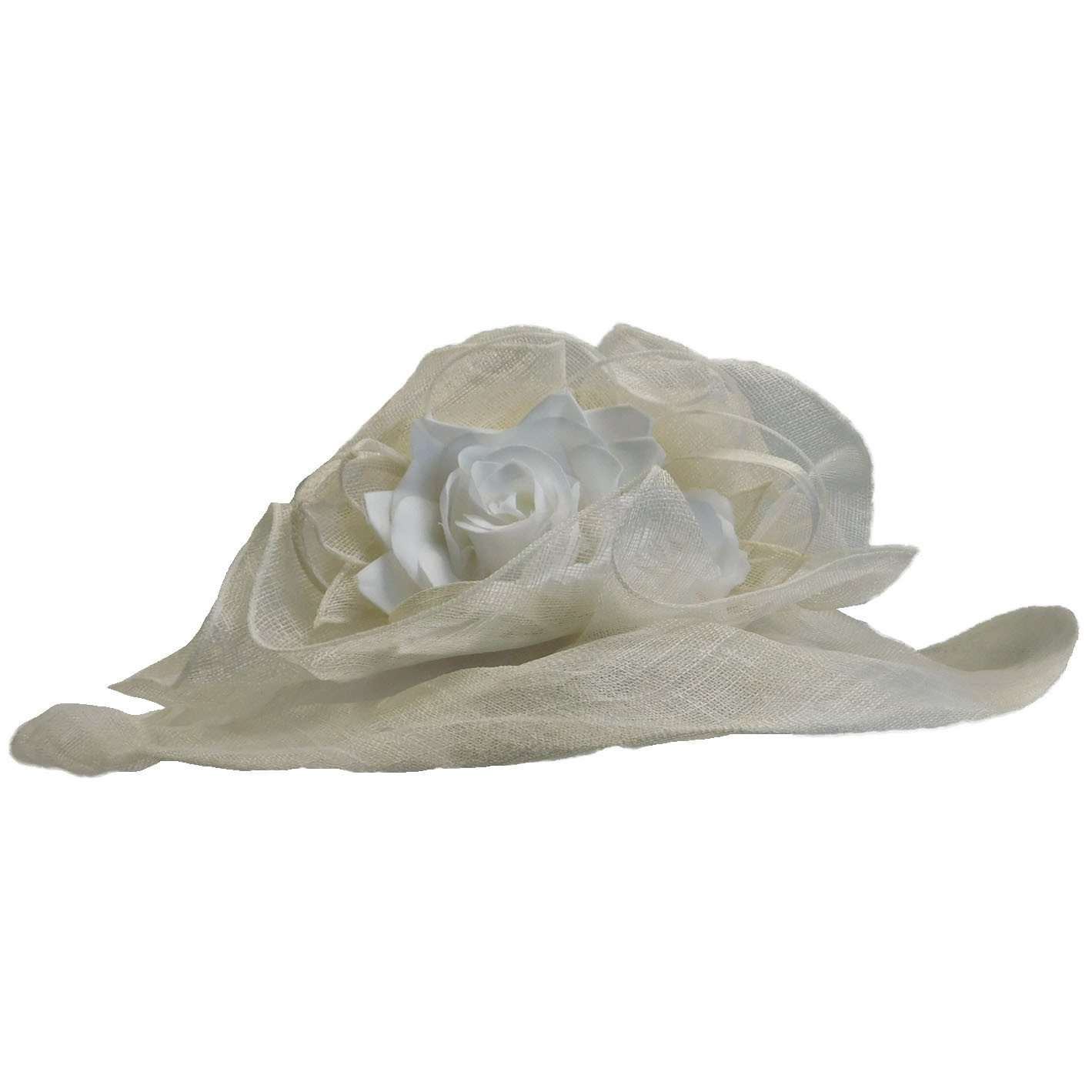 Crownless Sinamay Kentucky Derby Hat, Dress Hat - SetarTrading Hats 