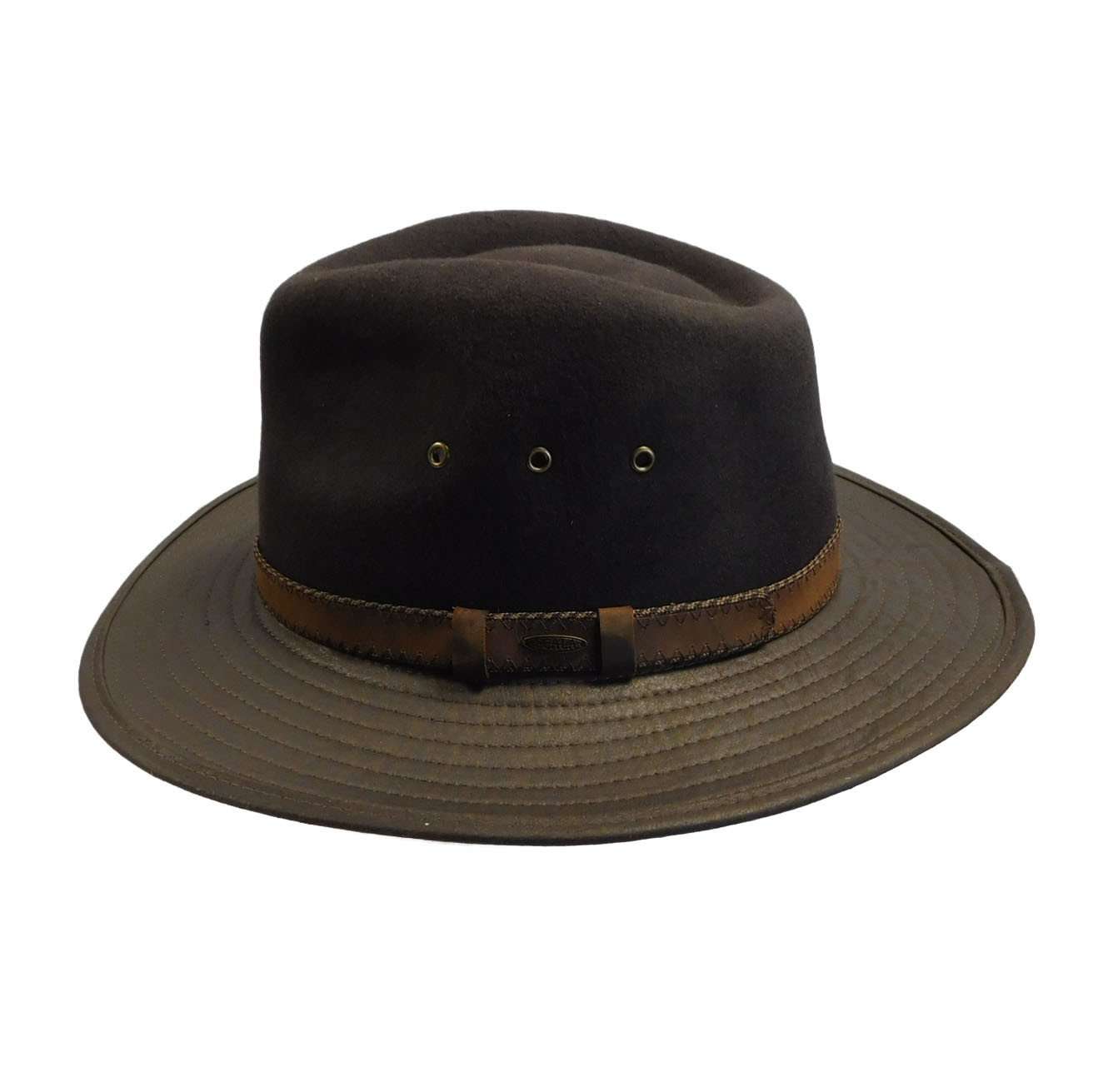Four Seasons Wool Felt Outback Hat - Scala Collection Hats Safari Hat Scala Hats    