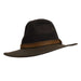 Four Seasons Wool Felt Outback Hat - Scala Collection Hats Safari Hat Scala Hats MWDF144BNM Brown M 