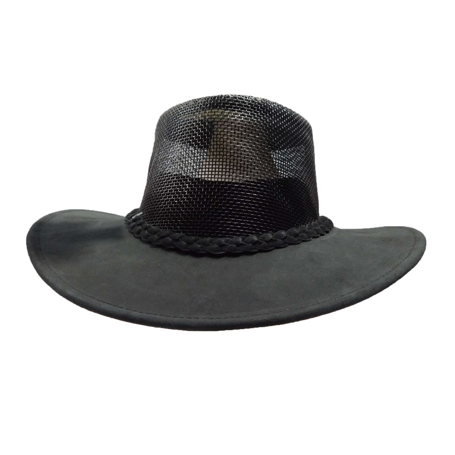 Bendigo Leather Hat by Kakadu Australia - Black Safari Hat Kakadu    