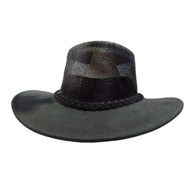 Bendigo Leather Hat by Kakadu Australia - Black, Safari Hat - SetarTrading Hats 