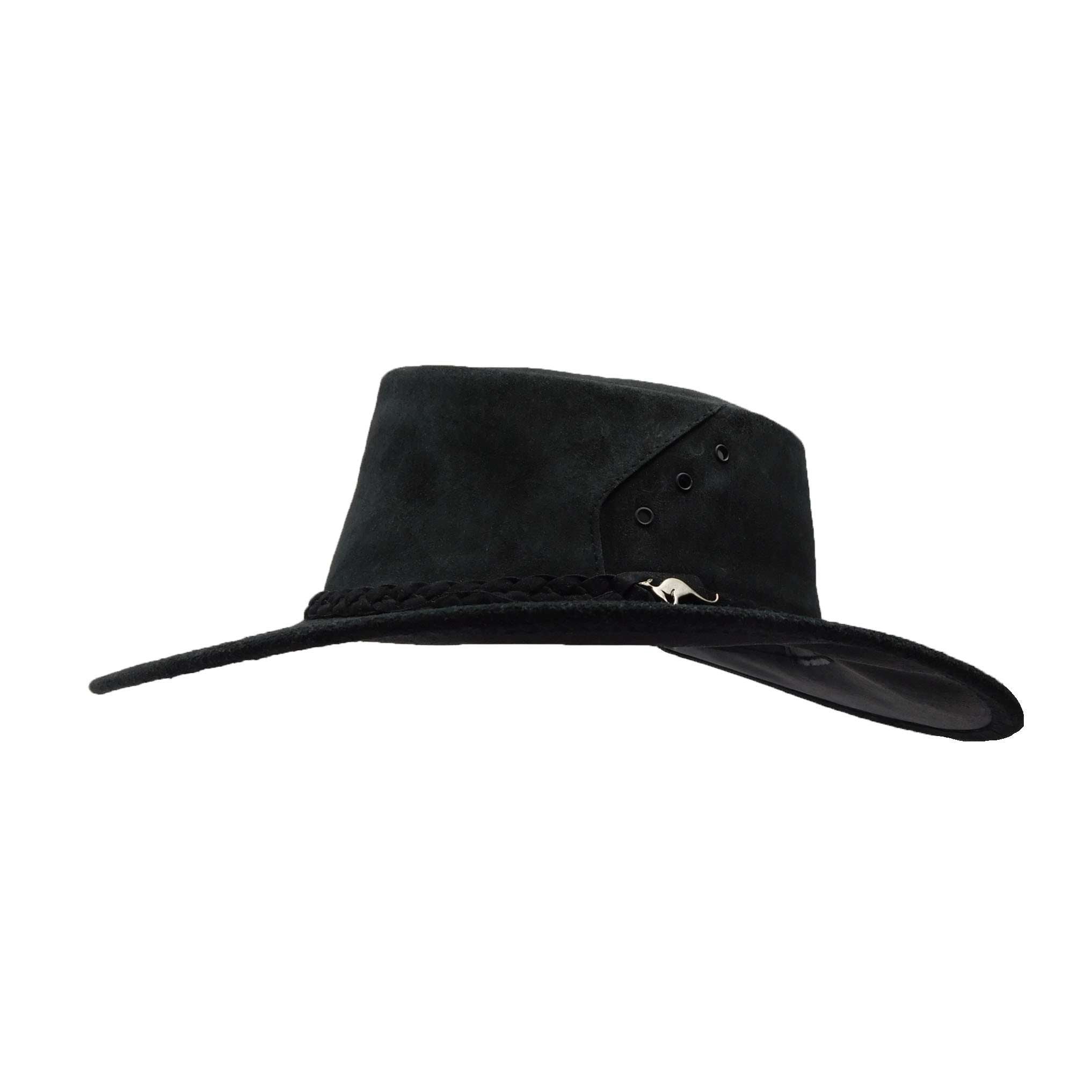 Kakadu Australia | Leather Black Hat with Braided Band Accent Size Large kakadu hat products for sale | eBay main image 4