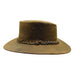 Nullarbor Leather Hat by Kakadu Australia - Ash Safari Hat Kakadu MWNUNASL Ash L 