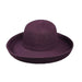 Medium Sewn Braid Kettle Brim - Jeanne Simmons Hats Kettle Brim Hat Jeanne Simmons WSPP591PP Purple  
