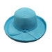 Medium Sewn Braid Kettle Brim - Jeanne Simmons Hats Kettle Brim Hat Jeanne Simmons WSPP591TQ Turquoise  