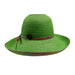 Panama Jack Kettle Brim Hat with Multicolor Trim Kettle Brim Hat Panama Jack Hats WS559LM Lime  