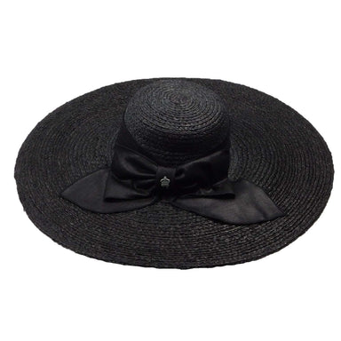 Christy's Braided Raffia Extra Wide Brim Sun Hat Wide Brim Sun Hat Christys' London WSCCS908BK Black Medium (57 cm) 