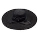 Christy's Braided Raffia Extra Wide Brim Sun Hat Wide Brim Sun Hat Christys' London WSCCS908BK Black Medium (57 cm) 