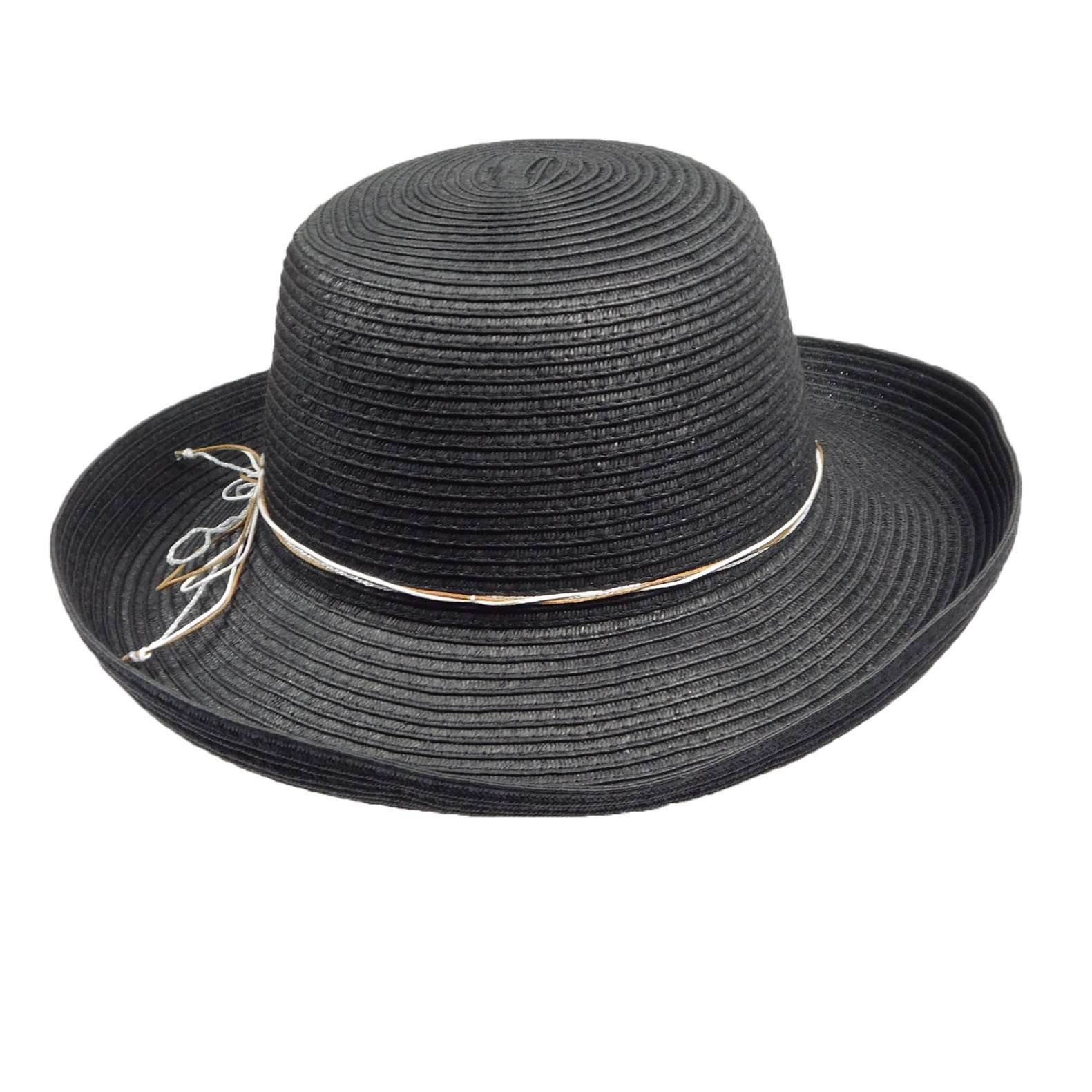 Black Kettle Brim Hat - Scala Pronto Hat Kettle Brim Hat Scala Hats WSLR545BK Black  