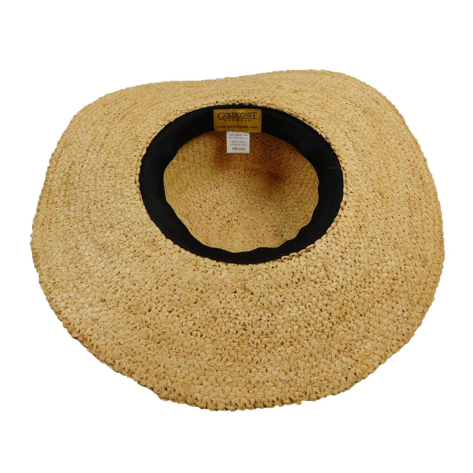Paris Crochet Raffia Summer Hat by Peter Grimm - Brown, Floppy Hat - SetarTrading Hats 