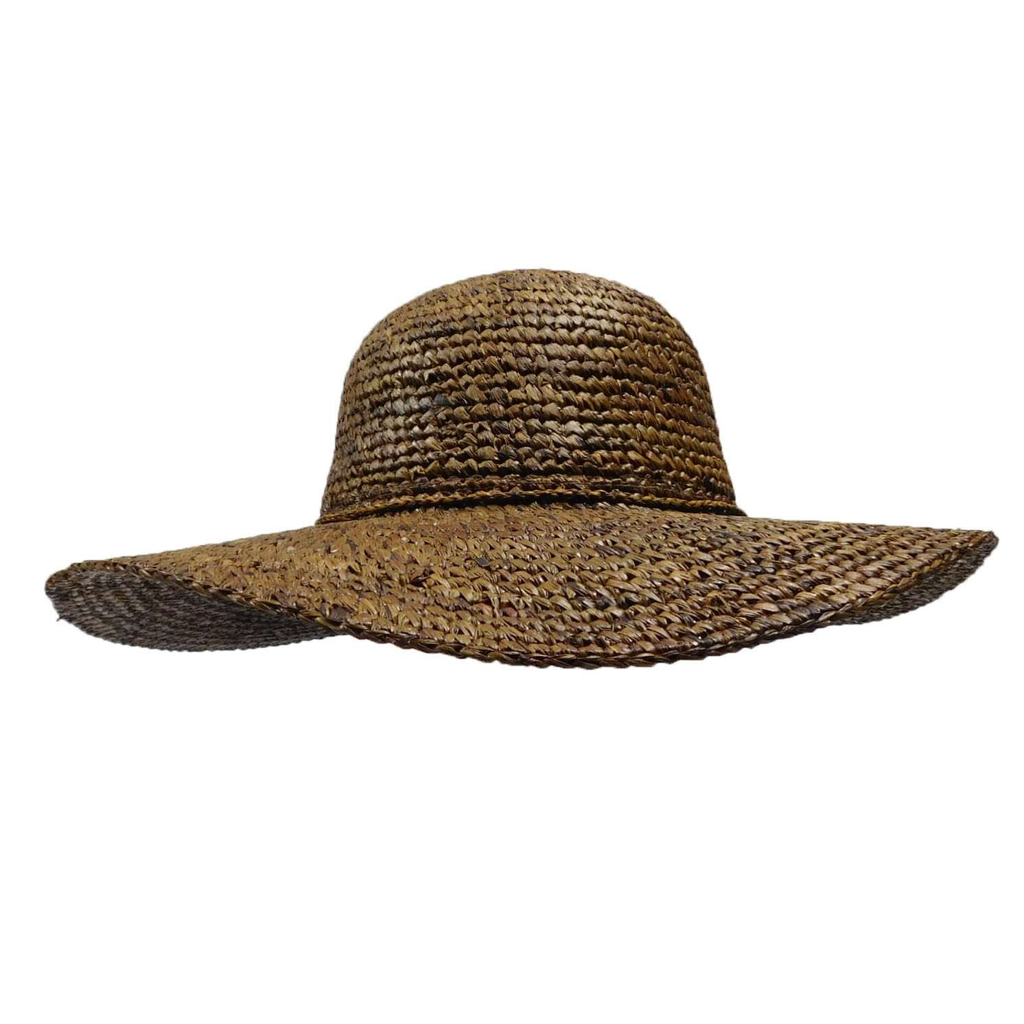 Paris Crochet Raffia Summer Hat by Peter Grimm - Brown  display picture 1