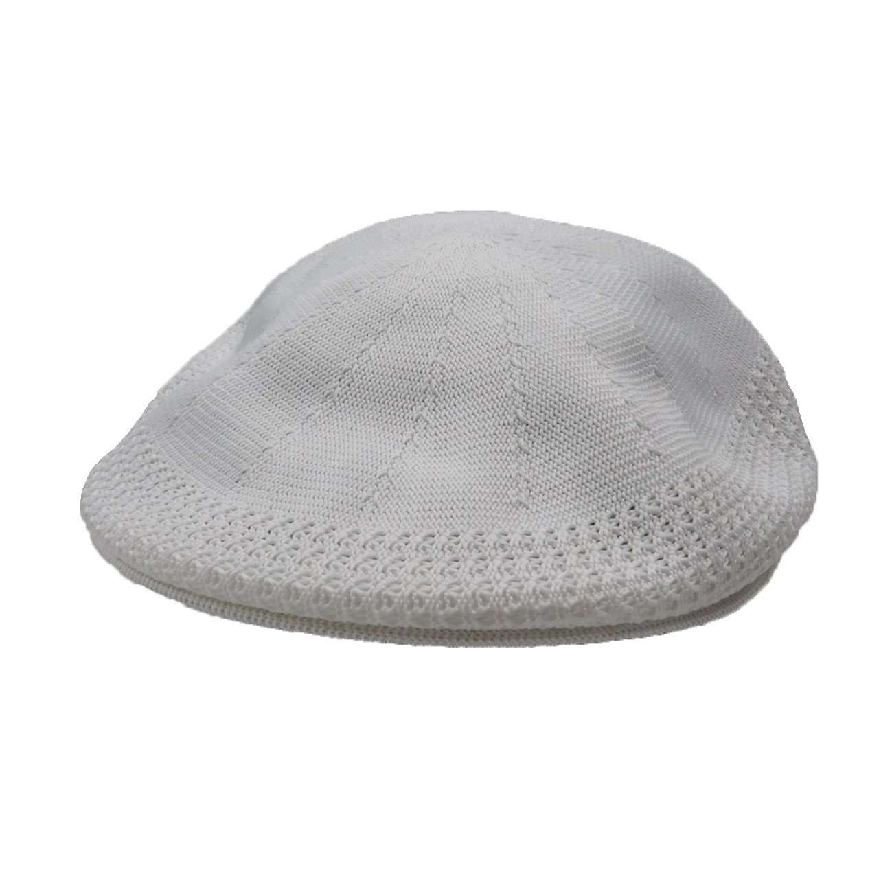Poly Knit Ascot Ca- - Milani Hats Flat Cap Milani Hats MSd214WHM White S/M 